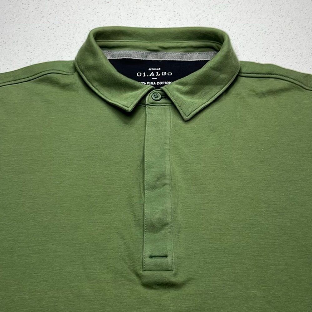 01.Algo Performance Pima Cotton Polo Shirt Mens Large